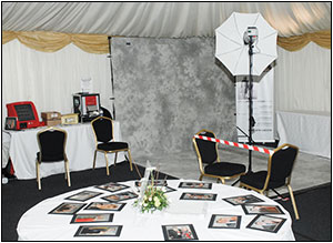 On site studio and instant print station