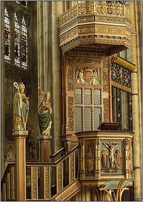 Figure on Pulpit Steps